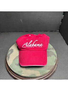 Alabama Crimson Tide Red Adjustable Strapback Cap By Captivating Headgear